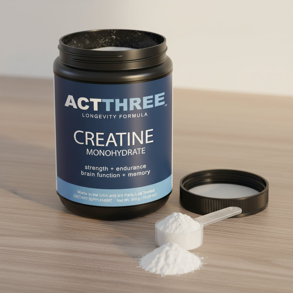 Act Three Longevity Formula Creatine Monohydrate Powder - 300g
