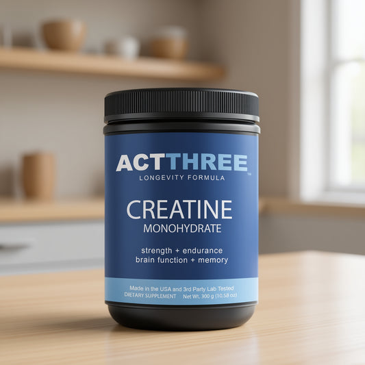 Act Three Longevity Formula Creatine Monohydrate Powder - 300g